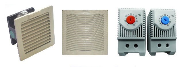 Termostatos, Ventilador Painel, Conjunto ventilação, Miniventilador painel, Mini ventiladores